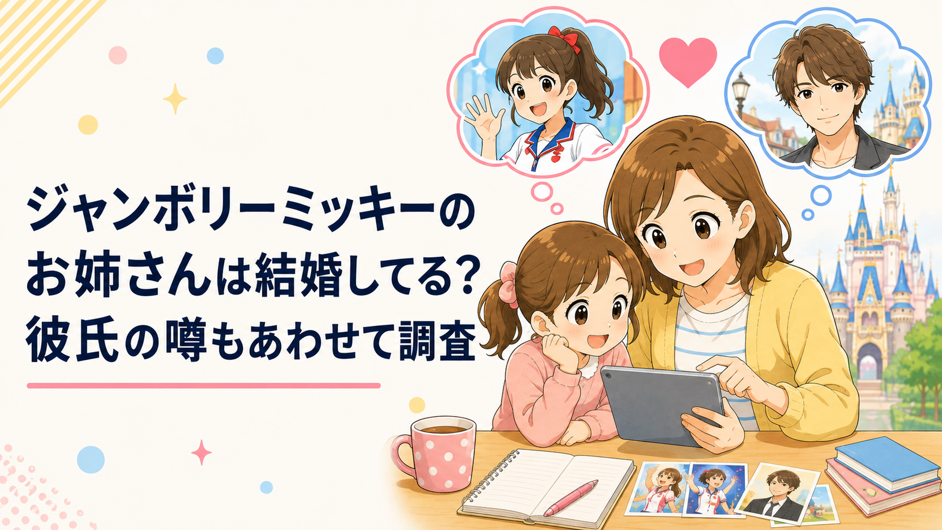 ジャンボリーミッキーのお姉さん林祐衣の結婚と中間淳太との交際報道を確認する親子